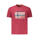 Napapijri Red Cotton Men T-Shirt -   -  Napapijri.